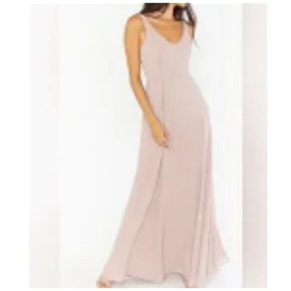 Show Me Your Mumu Jenn Maxi Dress Womens Large Show Me The Ring Crisp NWT - Picture 1 of 10